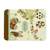 Osterbaum und eine Wäscheleine mit Buchstaben Magnet (Horizontal)