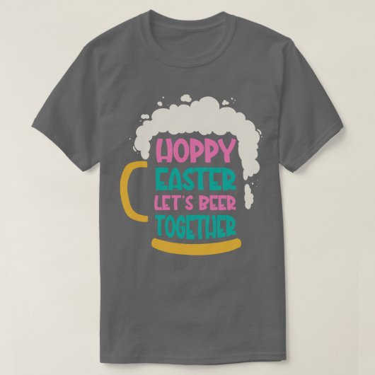 Osterbäume Bier Drink Holiday Rabbit Design T-Shirt (Design vorne)
