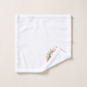 Osterbäume, Eier und Blume Badhandtuch Set (Waschlappen)