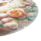 Osterbäume, Eier und Blume Schneidebrett (Ecke)