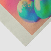 Osterbäume und bunte Eiersammlung Seidenpapier (Ausschnitt)