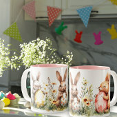 Osterbäume und dekorierte Eier Keramik Tasse