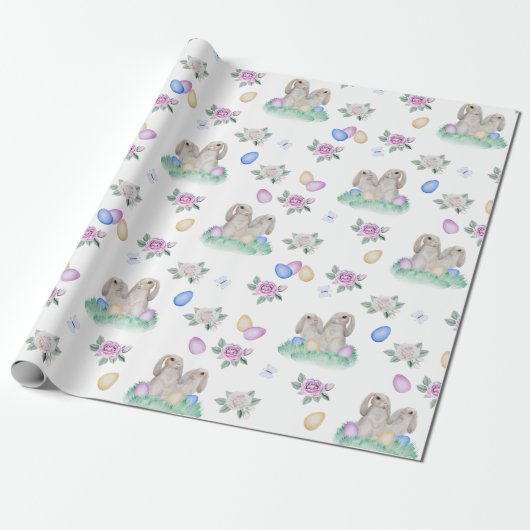 Osterbäume und -eier geschenkpapier (Ungerollt)