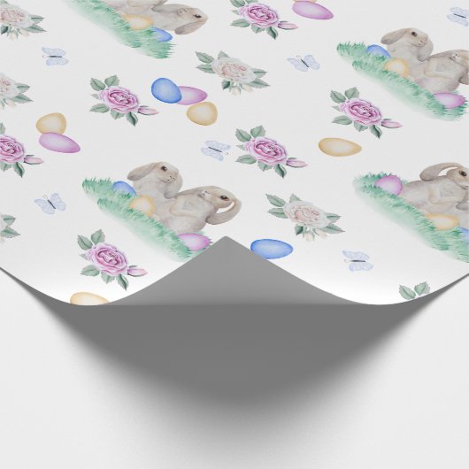 Osterbäume und -eier geschenkpapier (Ecke)