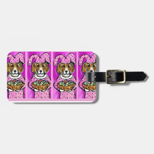 OSTERBEAGLE GEPÄCKANHÄNGER (Vorderseite horizontal)