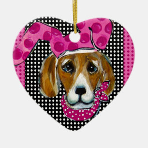 OSTERBEAGLE KERAMIKORNAMENT