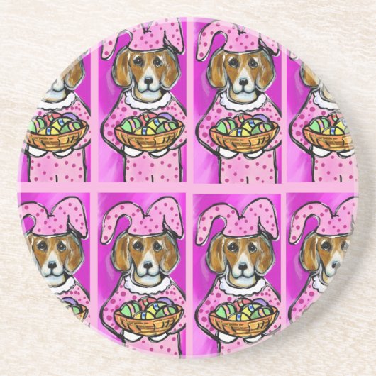 OSTERBEAGLE SANDSTEIN UNTERSETZER (Vorne)