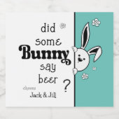 Osterbeere-Label, Sagte ein paar Bunny Bier? Bierflaschenetikett (Einzelnes Label)