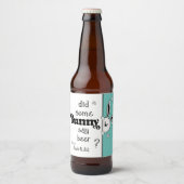 Osterbeere-Label, Sagte ein paar Bunny Bier? Bierflaschenetikett (Vorderseite)