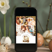 Osterbeige Foto Personalisiert Feiertagskarte