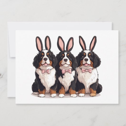 Osterberner Hunde Feiertagskarte (Vorderseite)