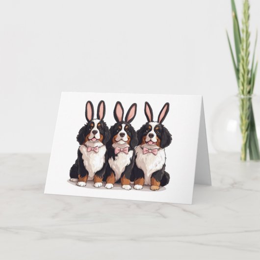 Osterberner Hunde Feiertagskarte (Vorderseite)
