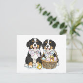Osterberner Hunde Feiertagspostkarte (Stehend Vorderseite)