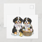Osterberner Hunde Feiertagspostkarte (Vorne/Hinten)