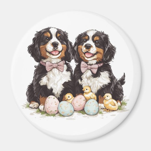 Osterberner Hunde Ostereier Magnet (Vorne)