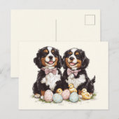 Osterberner Hunde Ostereier Postkarte (Vorne/Hinten)