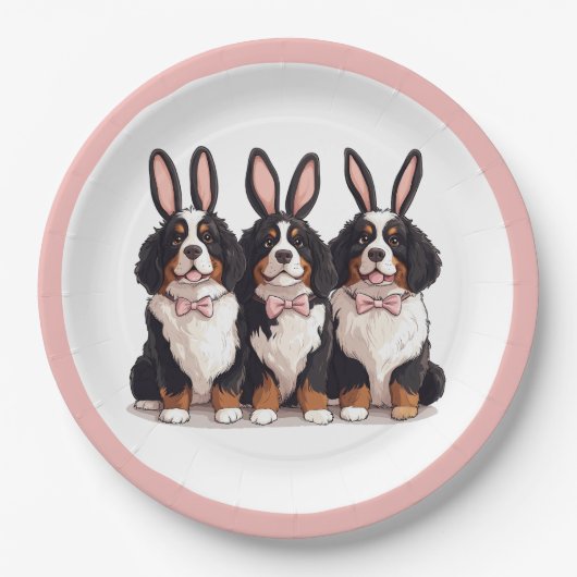 Osterberner Hunde Pappteller (Vorderseite)