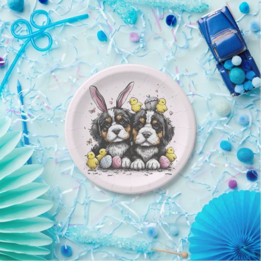 Osterberner Hunde Pappteller (Party)