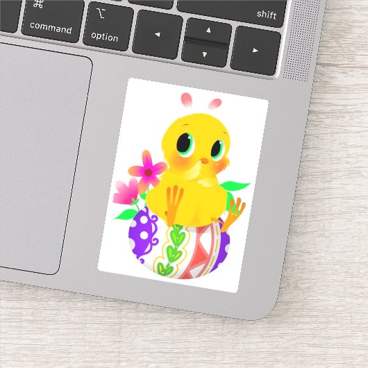 Osterbeschichteter Vinyl-Sticker Aufkleber (Detail)