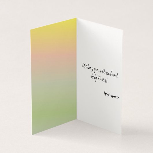 Osterbezogene Grußkarte (Innenseite)