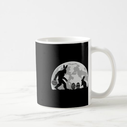 Osterbigfoot Bunny Rabbit Egg Jagen Kaffeetasse (Rechts)