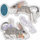 Osterbilby-Blume Aufkleber (Vorderseite)