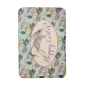 Osterbilby und australische Blume Badematte (Vorderseite Vertikal)