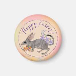 Osterbilby und australische Blume Frohe Ostern abe Magnet