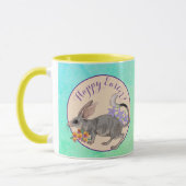 Osterbilby und australische Blume Frohes Ostern Tasse (Links)