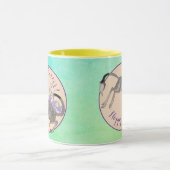 Osterbilby und australische Blume Frohes Ostern Tasse (Zentrum)