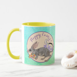 Osterbilby und australische Blume Frohes Ostern Tasse
