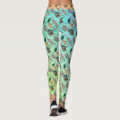 Osterbilby und australische Blume Leggings (Rückseite)