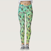 Osterbilby und australische Blume Leggings (Vorderseite)