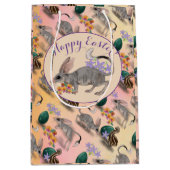 Osterbilby und australische Blume Mittlere Geschenktüte (Vorderseite)