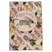 Osterbilby und australische Blume Mittlere Geschenktüte (Rückseite)