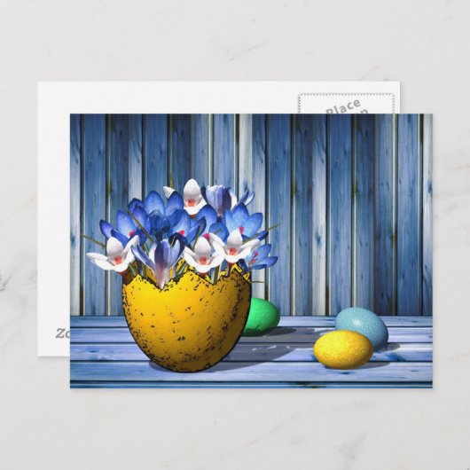 Osterbild Postkarte (Vorne/Hinten)