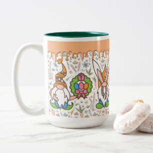 Osterblase Gnomes Spring Zweifarbige Tasse