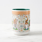 Osterblase Gnomes Spring Zweifarbige Tasse (Mittel)