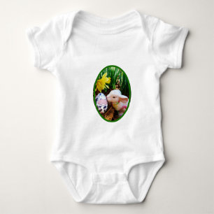 Osterblase küssend Kuh Ei Baby Bodysuit Baby Strampler