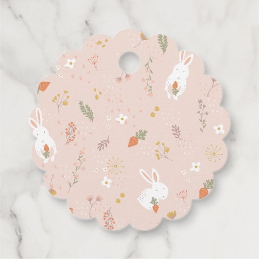 Osterblätter Geschenkanhänger (Rückseite)