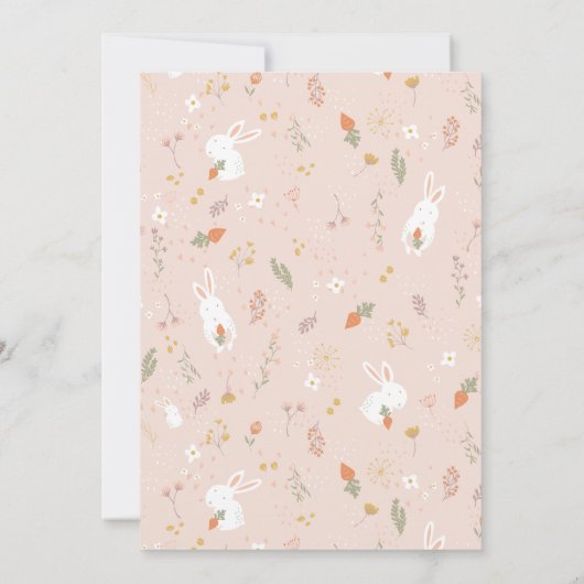 Osterblättrige Party Einladungen (Rückseite)