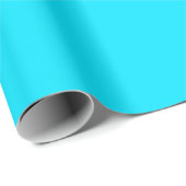 Osterblauer Korallenaqua Geschenkpapier (Rolleneckpunkt)