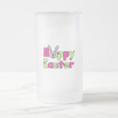 Osterblich Happy Ostereier Mattglas Bierglas (Mittel)