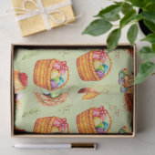 Osterbliche bei der Arbeit Seidenpapier (Geschenk)