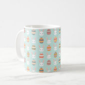 Osterbliche Bunnies und Eierpastel Kaffeetasse (Vorderseite Links)