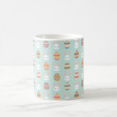 Osterbliche Bunnies und Eierpastel Kaffeetasse (Mittel)