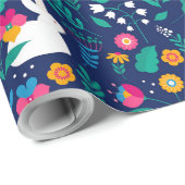 Osterblume Geschenkpapier (Rolleneckpunkt)