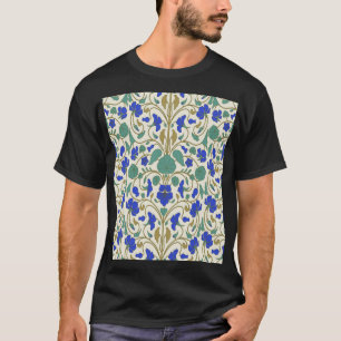 Osterblumen nasturtium, stilvolles Muster. T-Shirt