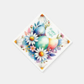Osterblumenmuster Serviette (Ecke)