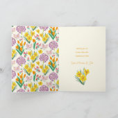 Osterblumenurlaub Foto Karte (Innenseite)